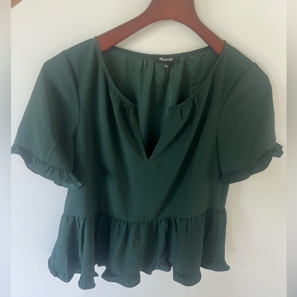 Madewell Green Blouse